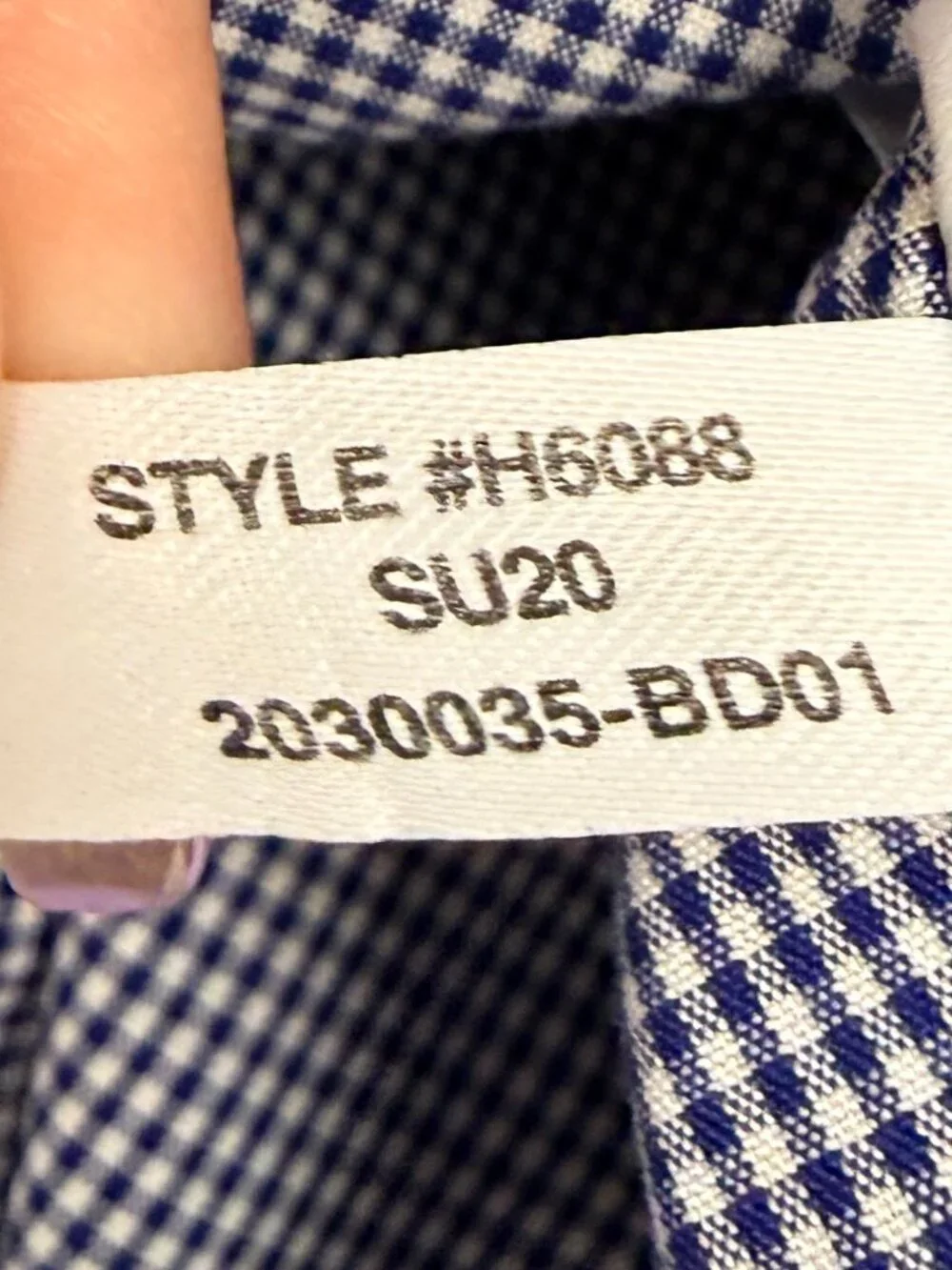 J. CREW Men's EUC Ludlow Slim-fit Stretch Gingham Dress Shirt Navy | Size 16/34